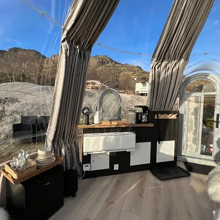 Lofoten Glampingdome Myrland Exterior photo